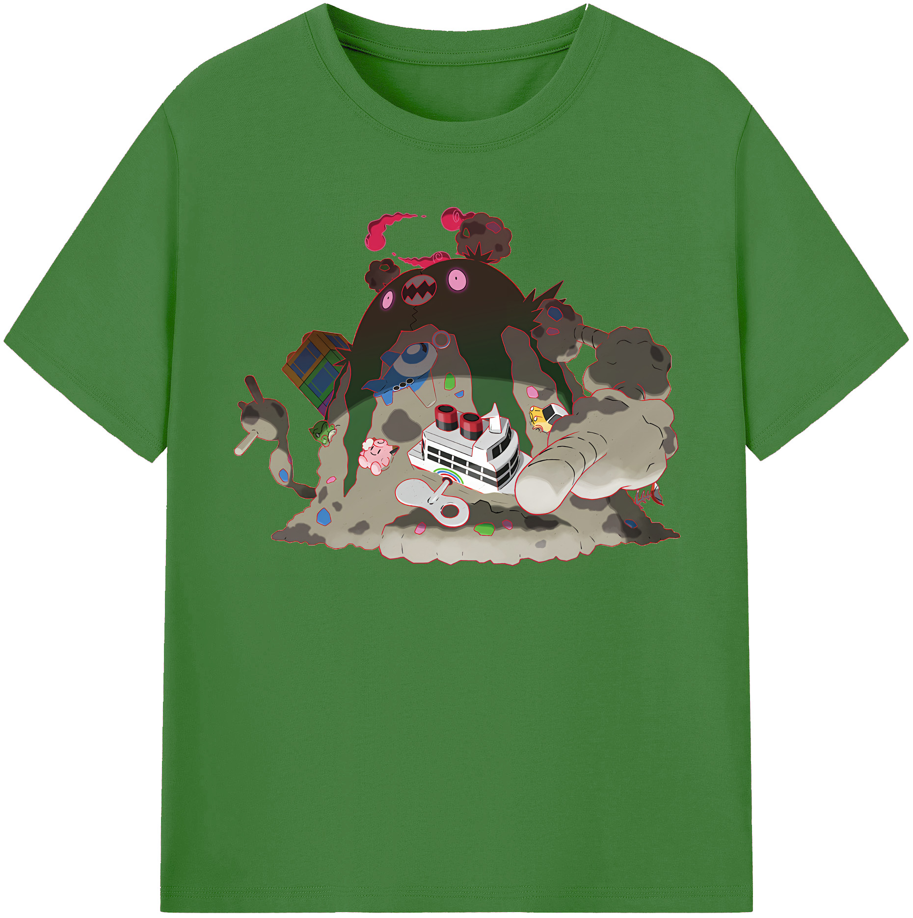 （画像用） ポケットモンスター Pokémon レディースカジュアルプリントTシャツ（綿100％）